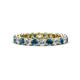 1 - Tiffany 2.80 mm Blue and White Diamond Eternity Band 