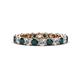 1 - Tiffany 2.80 mm London Blue Topaz and Diamond Eternity Band 