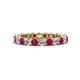 1 - Tiffany 2.80 mm Ruby and Diamond Eternity Band 