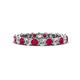 1 - Tiffany 2.80 mm Ruby and Diamond Eternity Band 