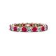1 - Tiffany 2.80 mm Ruby and Diamond Eternity Band 