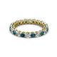 2 - Tiffany 2.80 mm Round Blue and White Diamond Eternity Band 