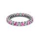 2 - Tiffany 2.80 mm Pink Sapphire and Diamond Eternity Band 