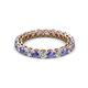 2 - Tiffany 2.80 mm Tanzanite and Diamond Eternity Band 