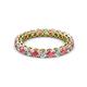 2 - Tiffany 2.80 mm Pink Tourmaline and Diamond Eternity Band 