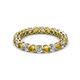 2 - Tiffany 2.80 mm Citrine and Diamond Eternity Band 