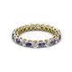 2 - Tiffany 2.80 mm Iolite and Diamond Eternity Band 