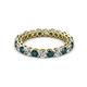 2 - Tiffany 2.80 mm London Blue Topaz and Diamond Eternity Band 