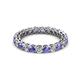 2 - Tiffany 2.80 mm Tanzanite and Diamond Eternity Band 