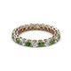 2 - Tiffany 2.80 mm Green Garnet and Diamond Eternity Band 