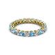 2 - Tiffany 2.80 mm Diamond and Blue Topaz Eternity Band 
