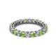 2 - Tiffany 2.80 mm Peridot and Diamond Eternity Band 