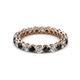 2 - Tiffany 2.80 mm Black and White Diamond Eternity Band 