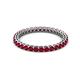 2 - Tiffany 2.00 mm Ruby Eternity Band 