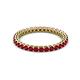 2 - Tiffany 2.00 mm Ruby Eternity Band 