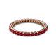2 - Tiffany 2.00 mm Ruby Eternity Band 