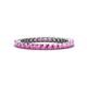 1 - Tiffany 2.00 mm Pink Sapphire Eternity Band 