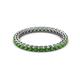 2 - Tiffany 2.00 mm Green Garnet Eternity Band 
