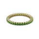 2 - Tiffany 2.00 mm Green Garnet Eternity Band 