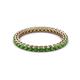 2 - Tiffany 2.00 mm Green Garnet Eternity Band 