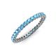 3 - Tiffany 2.00 mm Blue Topaz Eternity Band 