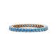 1 - Tiffany 2.00 mm Blue Topaz Eternity Band 