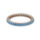 2 - Tiffany 2.00 mm Blue Topaz Eternity Band 