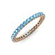 3 - Tiffany 2.00 mm Blue Topaz Eternity Band 