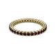 2 - Tiffany 2.00 mm Red Garnet Eternity Band 