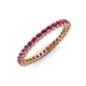 3 - Tiffany 2.00 mm Rhodolite Garnet Eternity Band 