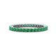 1 - Tiffany 2.00 mm Emerald Eternity Band 