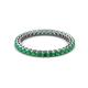 2 - Tiffany 2.00 mm Emerald Eternity Band 