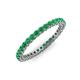 3 - Tiffany 2.00 mm Emerald Eternity Band 