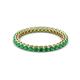 2 - Tiffany 2.00 mm Emerald Eternity Band 