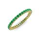 3 - Tiffany 2.00 mm Emerald Eternity Band 