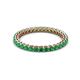 2 - Tiffany 2.00 mm Emerald Eternity Band 