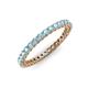 3 - Tiffany 2.00 mm Aquamarine Eternity Band 