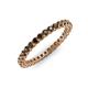 3 - Tiffany 2.00 mm Smoky Quartz Eternity Band 
