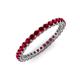 3 - Tiffany 2.00 mm Ruby Eternity Band 
