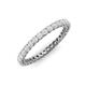 3 - Tiffany 2.00 mm White Sapphire Eternity Band 