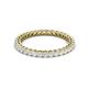 2 - Tiffany 2.00 mm White Sapphire Eternity Band 
