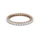 2 - Tiffany 2.00 mm White Sapphire Eternity Band 