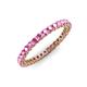 3 - Tiffany 2.00 mm Pink Sapphire Eternity Band 