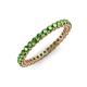 3 - Tiffany 2.00 mm Green Garnet Eternity Band 
