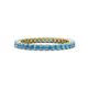 1 - Tiffany 2.00 mm Blue Topaz Eternity Band 