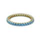 2 - Tiffany 2.00 mm Blue Topaz Eternity Band 