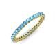 3 - Tiffany 2.00 mm Blue Topaz Eternity Band 