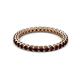 2 - Tiffany 2.00 mm Red Garnet Eternity Band 