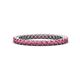 1 - Tiffany 2.00 mm Rhodolite Garnet Eternity Band 