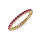 3 - Tiffany 2.00 mm Rhodolite Garnet Eternity Band 